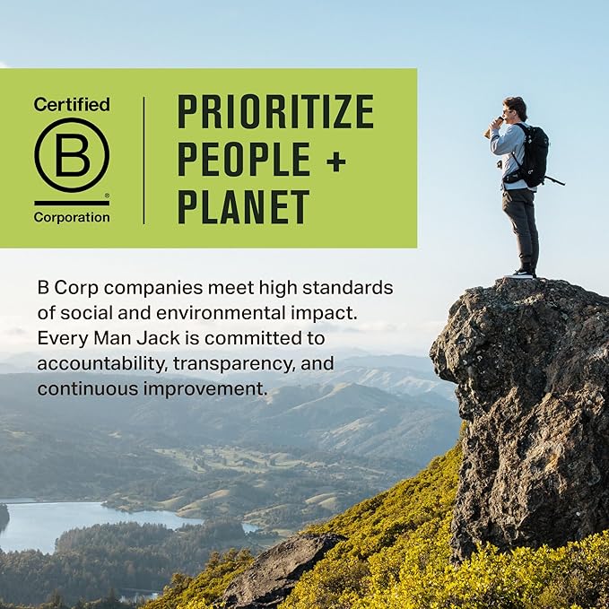 Every Man Jack Amber + Sandalwood Hydrating Mens 3-in-1 All Over Wash for All Skin and Hair Types - Body Wash, Shampoo and Conditioner with Naturally Derived Ingredients - 28.8oz (2 Pack)