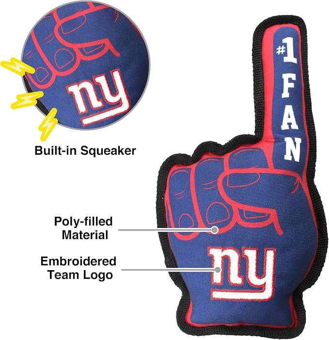 Pets First NFL Unisex NFL #1 Fan Dog Toy