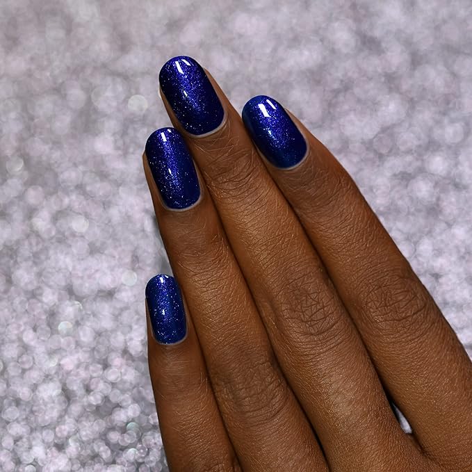 ILNP Midnight Kiss - Rich Cobalt Blue Shimmer Nail Polish