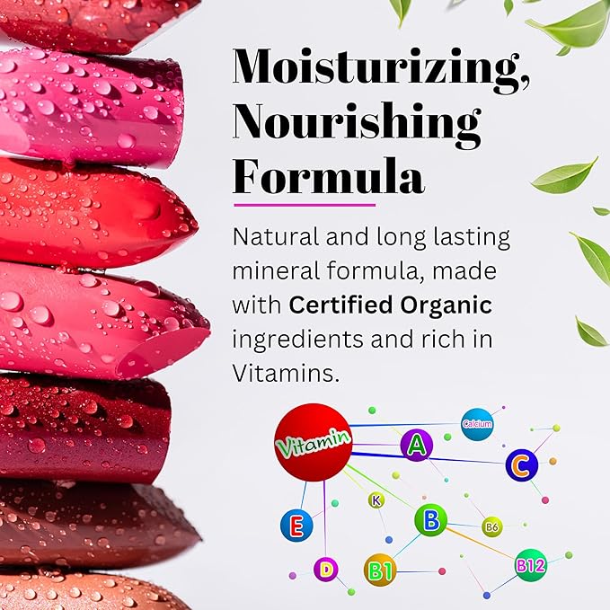 Fifth & Skin BOTANICAL Lipstick (SWEET PEA) | Made in USA | Vegan | Natural | Organic | Cruelty Free | Paraben Free | NO Lead | Moisturizing Color that's Good for your Lips!