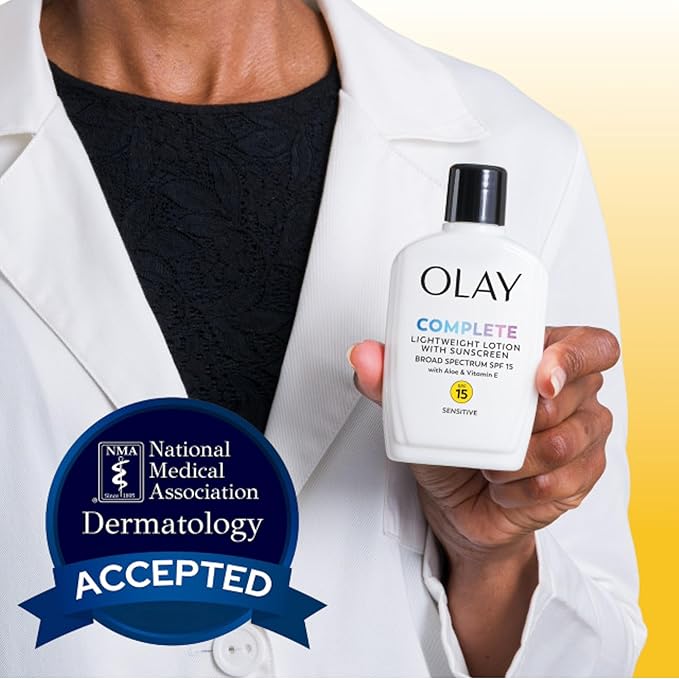 Olay Complete All Day Moisturizer SPF 15, Sensitive 4 oz (Pack of 3)