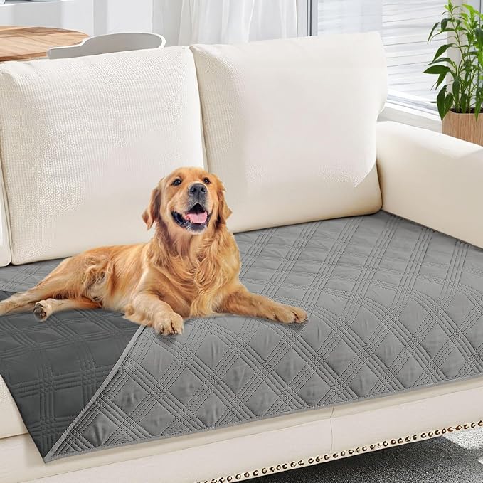 Waterproof Reversible Dog Blanket, Soft Couch Cover for Dogs Washable | Dual-Sided Waterproof Pet Bed Blanket, Resist Stains Spills & Pet Hair, Practical Furniture Protector For Pets, Size 30"x70"