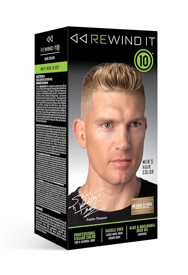 REWIND IT 10 Medium Blonde Men's Hair Color