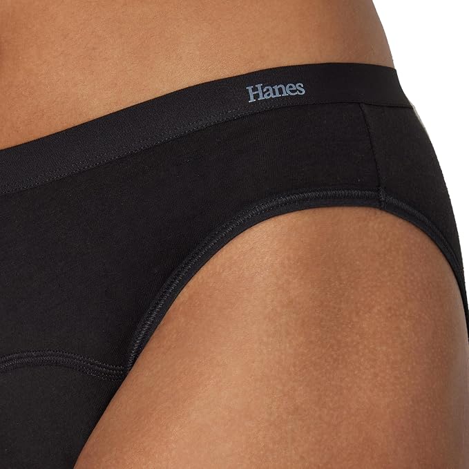 Hanes Women's Comfort, Period. Underwear, Bikini Period Underwear, Super Leaks Period Underwear, 3-pack