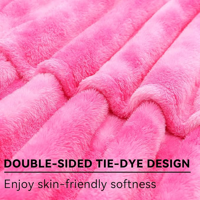 Cute Pink Blanket for Teen Girls Women, Y2K Aesthetic Throw Blanket, Room Decor Cute Stuff for Teen Girls, Soft Fuzzy Comfy Blanket for Bed Couch, Birthday Gifts for Teen Girls Women