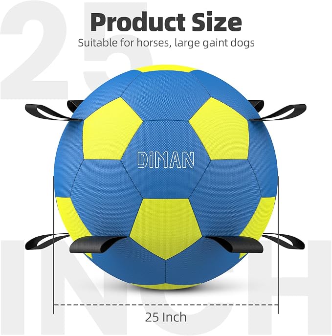 Diman Herding Ball for Dogs with Straps, 25 Inch Horse Balls for Outdoor