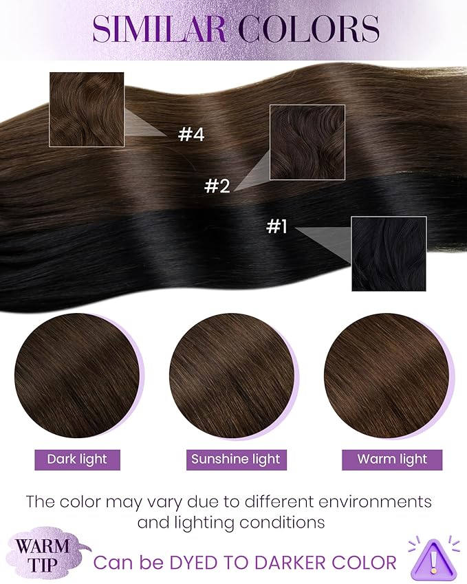 LaaVoo Micro Beads Hair Extensions Brown Micro Loop Hair Extension Real Human Hair Dark Brown Microlink Extensions Human Hair 50g 50s 16 Inch