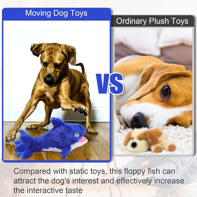 Mity rain Interactive Dog Toy Shark