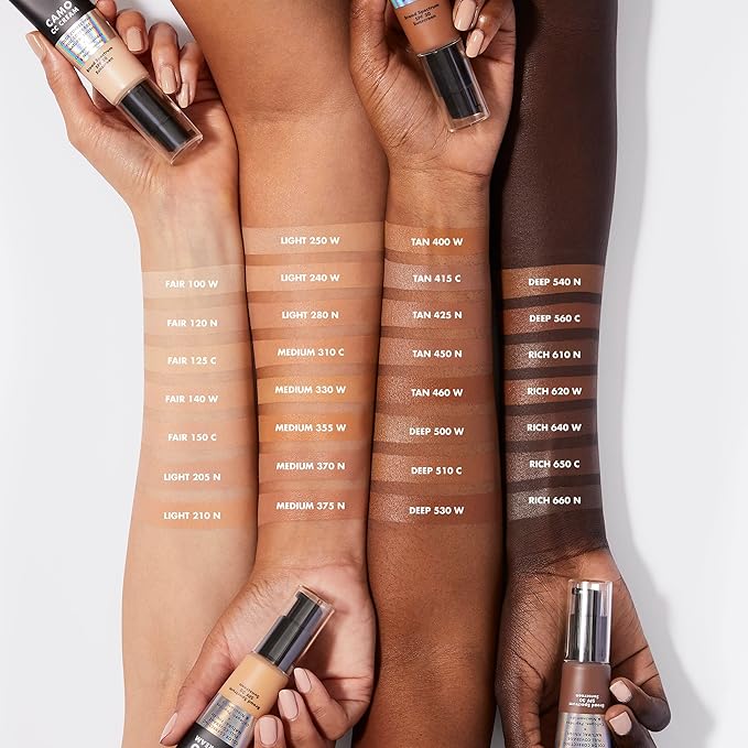 e.l.f. Camo CC Cream, Color Correcting Full Coverage Foundation with SPF 30, Light 210 N, 1.05 Oz