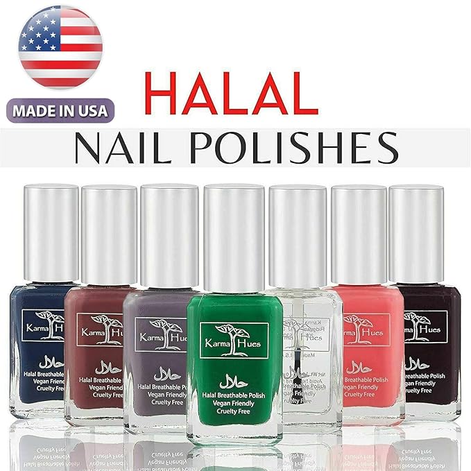 Karma Naturals Certified Halal Nail Polish - Breathable & Water Permeable, Wudu Friendly (Nabila)