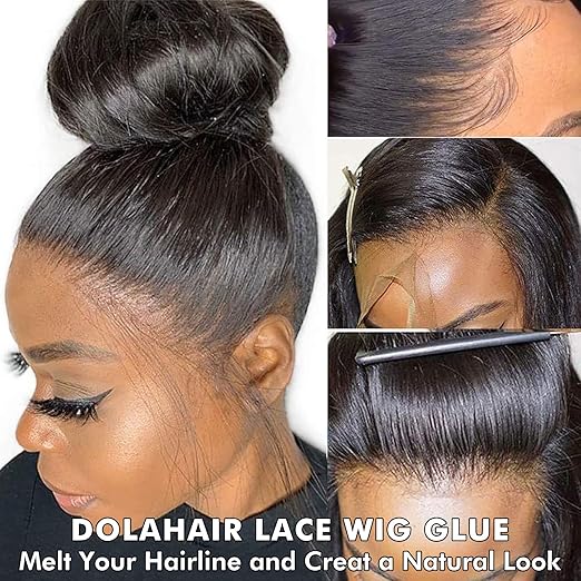 Dolahair Lace Glue Kit - Complete Set with Lace Tint Mousse, Wig Installation & Melting Spray (Dark Brown)