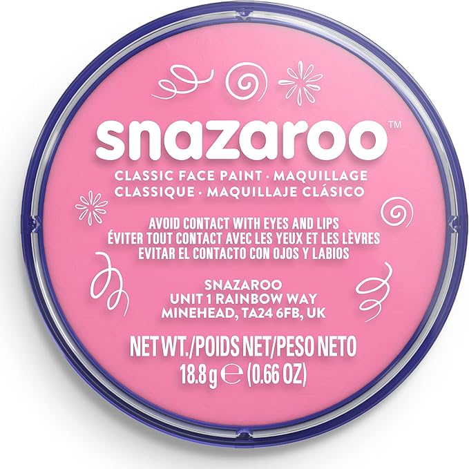 Snazaroo Classic Face and Body Paint, 18.8g (0.66-oz) Pot, Pale Pink