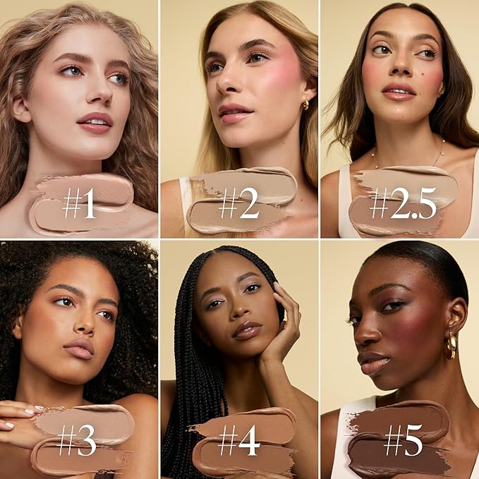 Woosh Beauty Fold Out Complexion | Travel Makeup Palette, Cream & Powder, 6 Shades