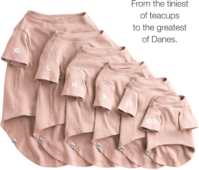 Pet Passion Toby 3-Pack 100% Organic Cotton Dog Short Sleeve T-Shirt Pet Tees for All Breeds, Pink Camo, Large (40-60 lbs)