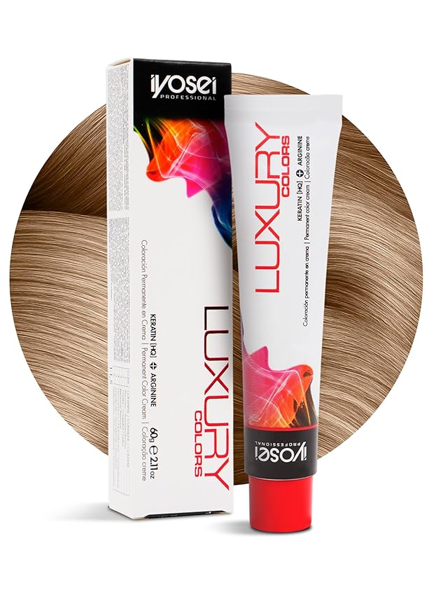 Iyosei Professional Luxury Color #9 Very Light Blonde Permanent Hair Dye – Cream Hair Color with Micropigmentation & Keratin – Long Lasting Very Light Blonde Shade for Women – Full Coverage