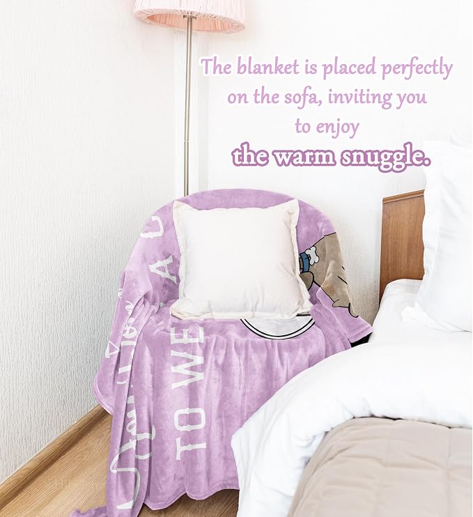 Get Well Gifts for Women/Men After Surgery, Sympathy Gift, Feel Better/Get Well Soon Gifts for Women, Surgery Recovery Gifts for Men, at Least You Dont Have to Wear A Cone Blanket 50"x60"