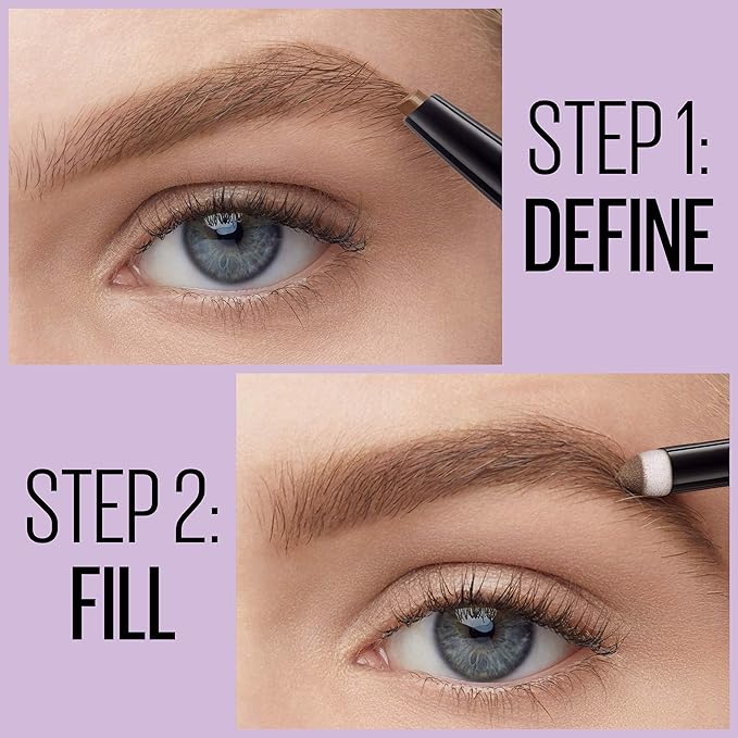 Maybelline New York Maybelline Express Brow 2-in-1 Pencil and Powder, Black Brown, 0.02 Fl. Ounce ., 262 Black Brown, 0.02 fluid_ounces (Pack of 2)