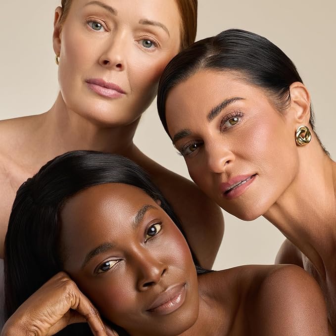 YENSA Skin on Skin BC Foundation Makeup - CC, BB Cream & Full Coverage Foundation-In-One - Buildable, Radiant Finish with SPF 40, Hyaluronic Acid, Peptides & 8 SuperBlacks - Fair Warm (1 oz)