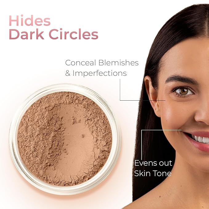 ULTIMATE KIT (COCOA) Full Size Mineral Makeup Set Matte Foundation Kit Bare Face Sheer Powder Cover