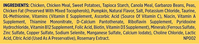 Nature's Recipe Grain Free Small Breed Dry Dog Food, Chicken, Sweet Potato & Pumpkin Recipe, 12 lb. Bag