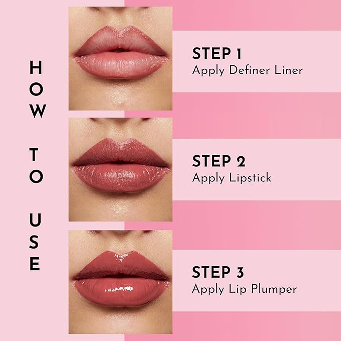 Lawless Women's Forget the Filler Lip-Plumping Line-Smoothing Satin Cream Lipstick, Soft Truffle, Pink, 0.1 Ounce