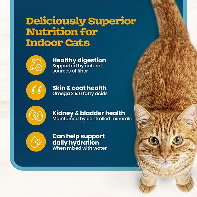 Blue Buffalo Tastefuls Irresistible Gravy Experience Salmon Cat Food, 7 lb | Adult Cat Salmon & Brown Rice Recipe, Add Warm Water for Real Gravy, Supports Digestion & Coat Health