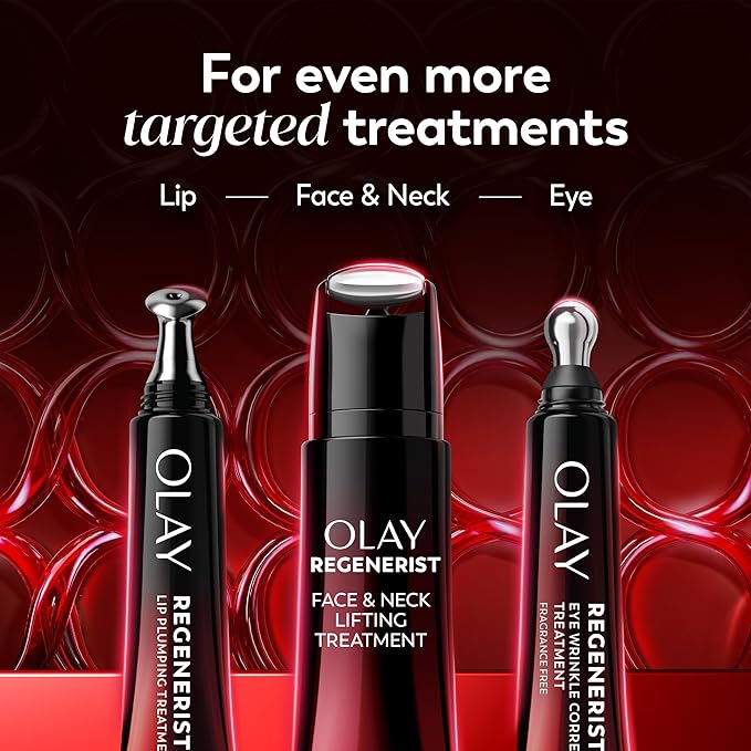 Olay Regenerist Nourishing Treatment, Lip Balm, Plumping Lip Gloss for Women, Fuller Looking Lips & Smoothed Lines, 3-in-1 Mask, Plumper, Gloss - Anti-Aging Skin Care, Shea Butter & Coconut Oil, 0.5oz