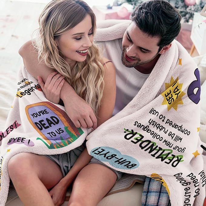 Farewell Gifts for Coworkers, Coworker Leaving Gifts for Women, Men | Traitor Blanket 80" X 60", Goodbye&Going Away Gifts for Coworkers, Work Besties Gift, Leaving Gift for Teacher Nurse Boss