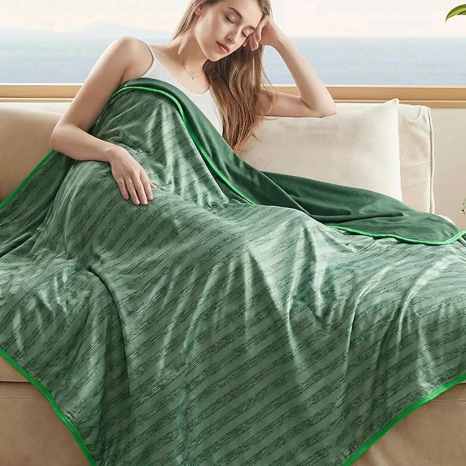 Guohaoi Cooling Blanket for Hot Sleepers and Night Sweats 50"x70" Twin Size | Arc-Chill Q-Max >0.5 Cool Fiber,100% Oeko-Tex Certified Lightweight Summer Blanket for Travel/Outdoor Ultra Cold Breathable