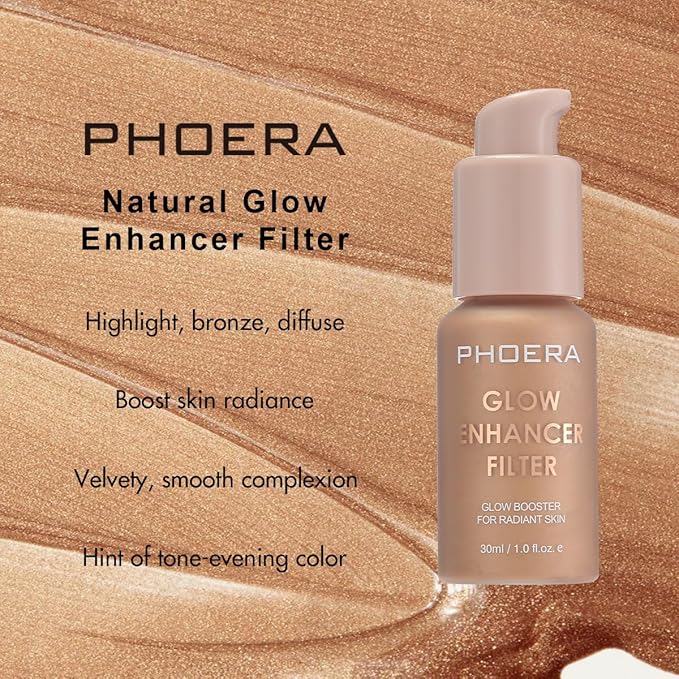 Skin Glow Tint Foundation,Natural Radiant Longwear Filter Effect Silk Perfect Glow Flawless Foundation. (04 Deep)