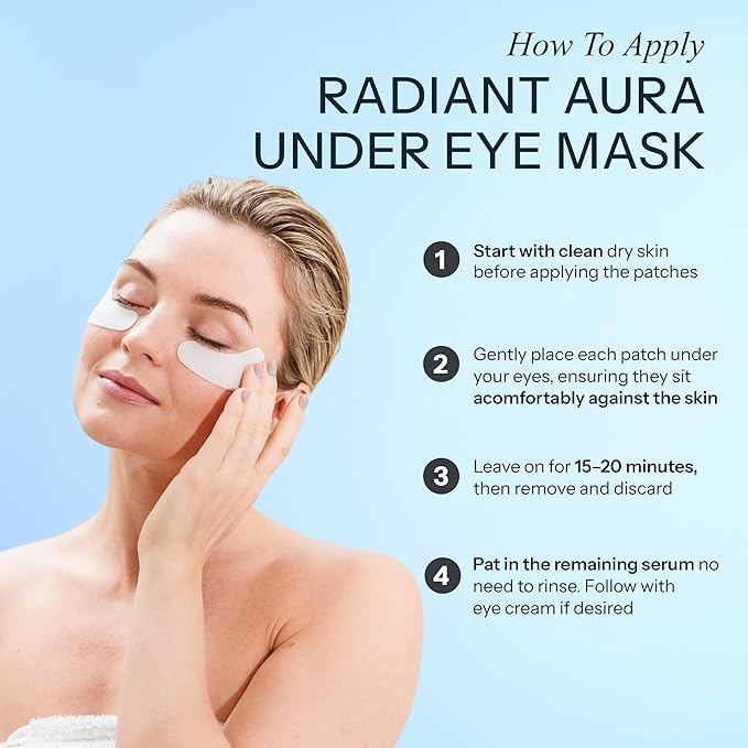 Hyaluronic Acid & Ceramide Under Eye Patches - Dermatologist Tested, Anti Aging, Korean Skin Care - Anti Wrinkle Pads For Puffy Eyes And Under Eye Bags - Vegan, Clean Beauty - 5 Pairs