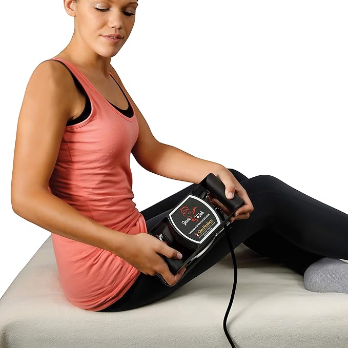 Core Products Jeanie Rub Variable Speed Massager, Deep Tissue Back & Shoulder Massager for Pain Relief, Body Massager, Great Gift for Back, Neck, Lower Back & Cellulite Massage - Fleece Cover Combo