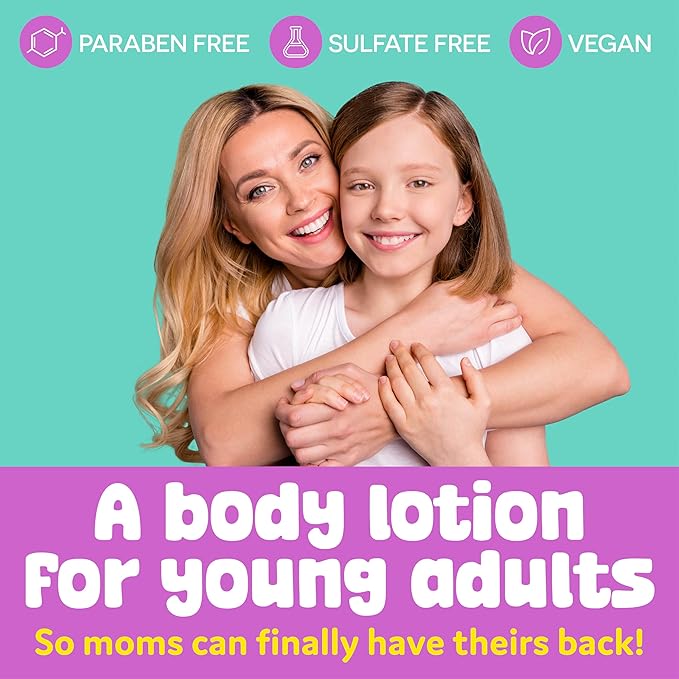 BeYoutiful Guava Passion Fruit Body Lotion for Dry Skin, Natural Cruelty-Free Hydrating Moisturizer for Kids & Teens with Sweet Almond Oil, 17 oz