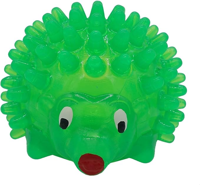 TPR Hedgehog Design Dog Treat Dispenser (Green)