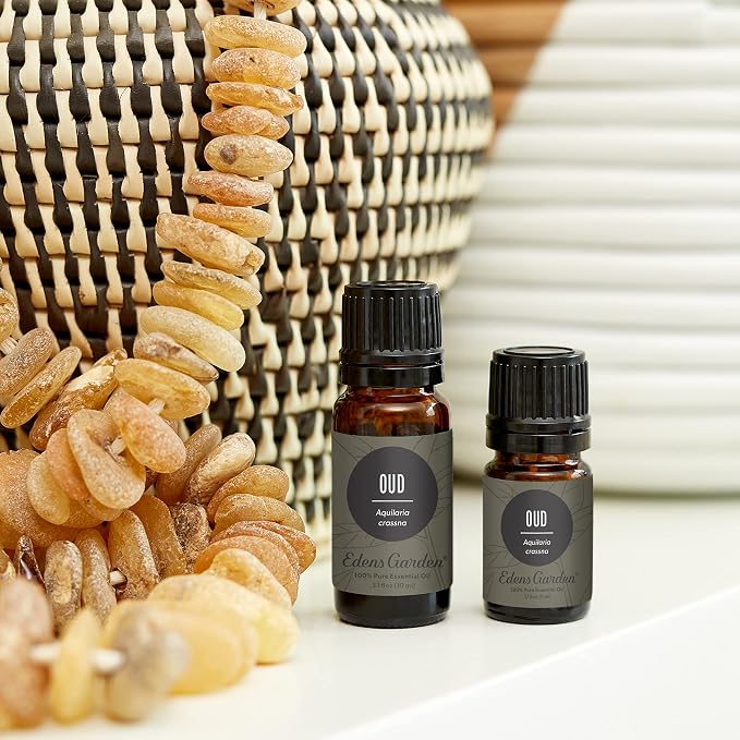 Edens Garden Oud Essential Oil- 100% Pure Premium Grade, Undiluted, Natural, Therapeutic, Aromatherapy, The Best for Diffuser, Skin, Candle, Humidifiers 10 ml (.33 fl oz)