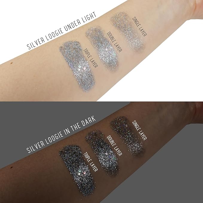 Face, Body & Hair Holographic Silver Glitter Gel [Elf's Wish] 2oz (60mL) | Chunky | K-Beauty | Halloween, Festival, EDM, Rave, Party, Concert, Costume Makeup| Vegan, Cruelty Free