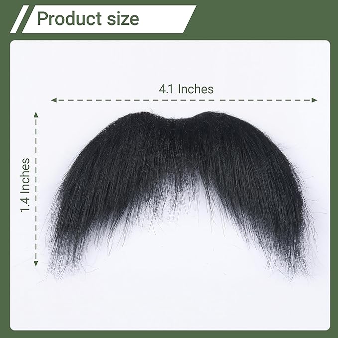 Self Adhesive Fake Mustache False Facial Hair Stick On Cosplay Mustache Halloween Party