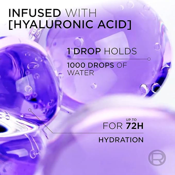 L'Oreal Paris Elvive Hyaluron Plump Hydrating Shampoo for Dehydrated, Dry Hair Infused with Hyaluronic Acid Care Complex, Paraben-Free, 12.6 Fl Oz