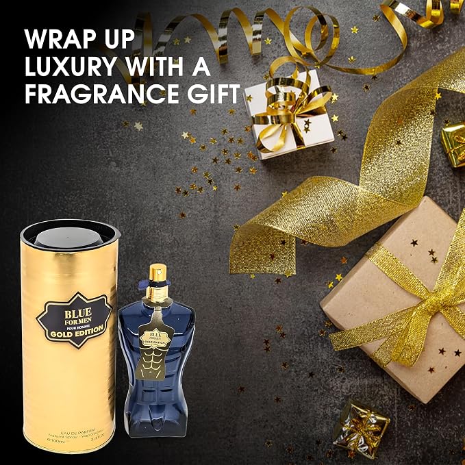 Verse Adonis&Blue Gold Combo Cologne 3.4 Fl. Oz Men's Perfume Refreshing Woody Floral & Fruity Scents Eau De Parfum for Men Lasts All Day