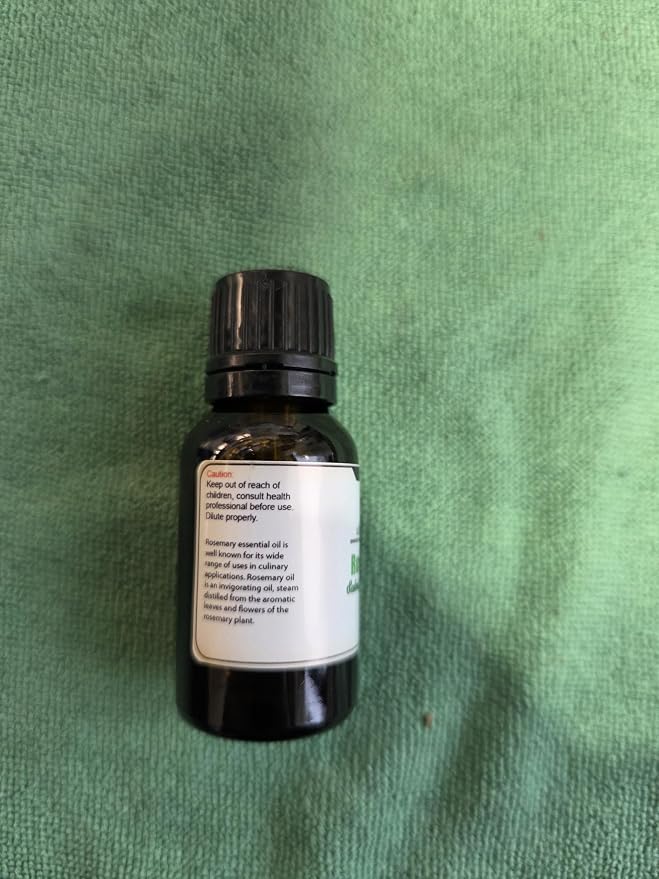 Organic Rosemary Essential Oil Chemotype Cineole | 100% Pure Steam Distilled Rosemary Oil | Fresh Herbaceous Aroma for Diffuser Aromatherapy, Massage Blends & DIY Recipes | Spain - 15ml