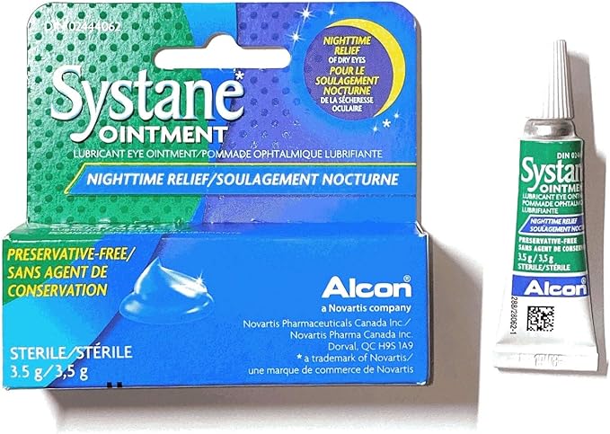 Systane Lub Eye Nightime Ointment 3.5g (6 Pack) 0.12 Ounce(Packaging May Vary)