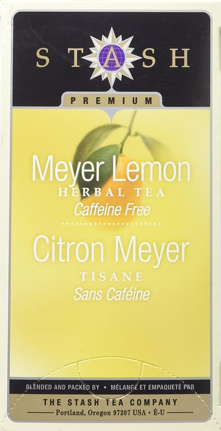 Stash Tea Meyer Lemon Herbal Tea 20 Count