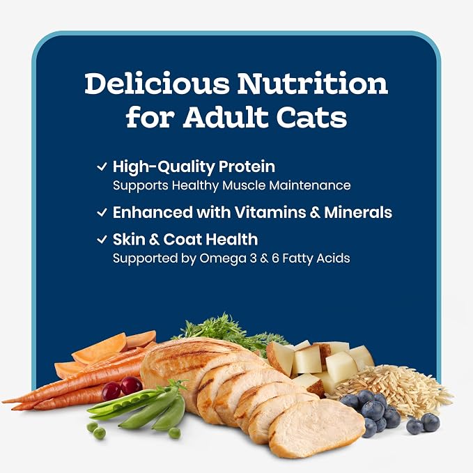 Blue Buffalo Tastefuls Chicken Paté Wet Cat Food, 5.5 oz, 24 ct | Real Chicken First, Paté Style, No Chicken By-Product, Corn, Wheat, or Soy