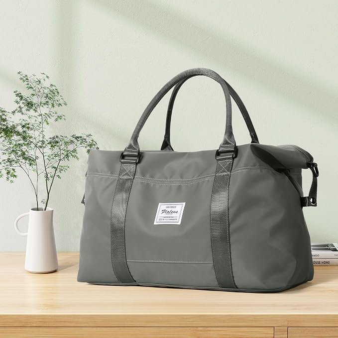 Travel Duffel Bag, Carry On Overnight Weekender Bags for Women | Travel Bag with Wet Pocket & Trolley Sleeve, For Spirit Airlines 18x14x8 Personal Item Bag