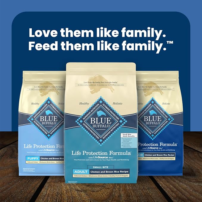 Blue Buffalo Life Protection Formula Small Bite Chicken Dry Dog Food, 34 lb | Smaller Kibble for Easier Chewing, Real Chicken #1 Ingredient, Supports Immunity with Antioxidant-Rich LifeSource Bits