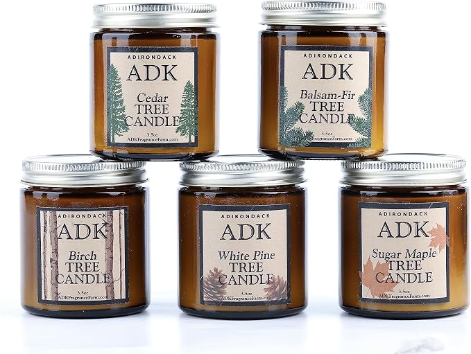 ADK Cedar Scented Candle, 3.5 Oz Aromatherapy Candle, Proudly Poured in The USA, Natural Wax for Relaxation and Home Décor, for Gift, Kitchen, and Living Spaces