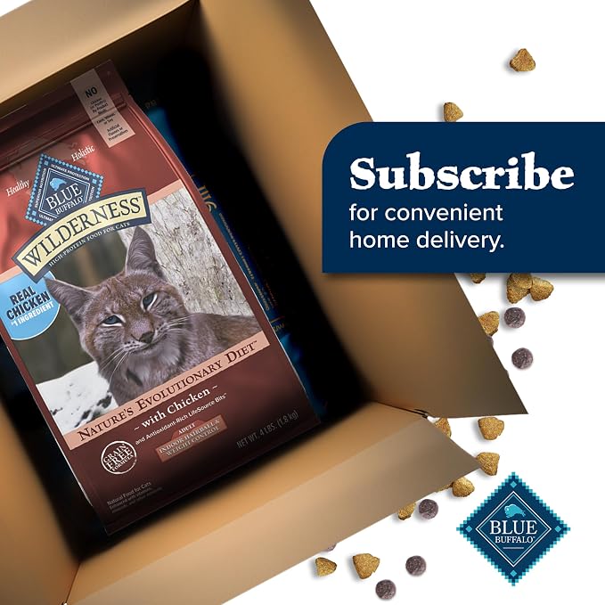 Blue Buffalo Wilderness Indoor Hairball & Weight Control Dry Cat Food, 5 lb | High Protein, Real Chicken #1 Ingredient, Supports a Healthy Weight in Adult Cats, Promotes Healthy Digestion