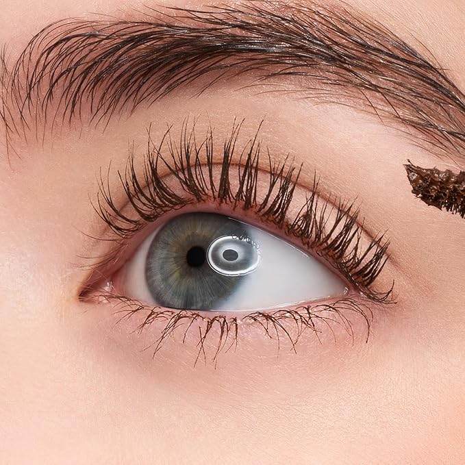 COSNORI Perfect Setting Waterproof Mascara Long&Curl 02 Cozy Brown – Long Lasting Smudge - Brown Mascara - Soft Definition for Blue & Green Eyes - K Beauty - 0.23fl oz (7ml)