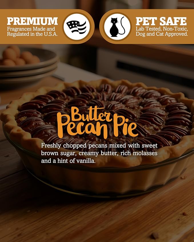 Shortie's Candle Company Butter Pecan Pie Natural Soy Wax Melts - 1 Highly Scented 3 Oz. Bar - Made with 100% Soy and Natural Fragrance Oils - Phthalate & Paraffin Free, Vegan, Non-Toxic