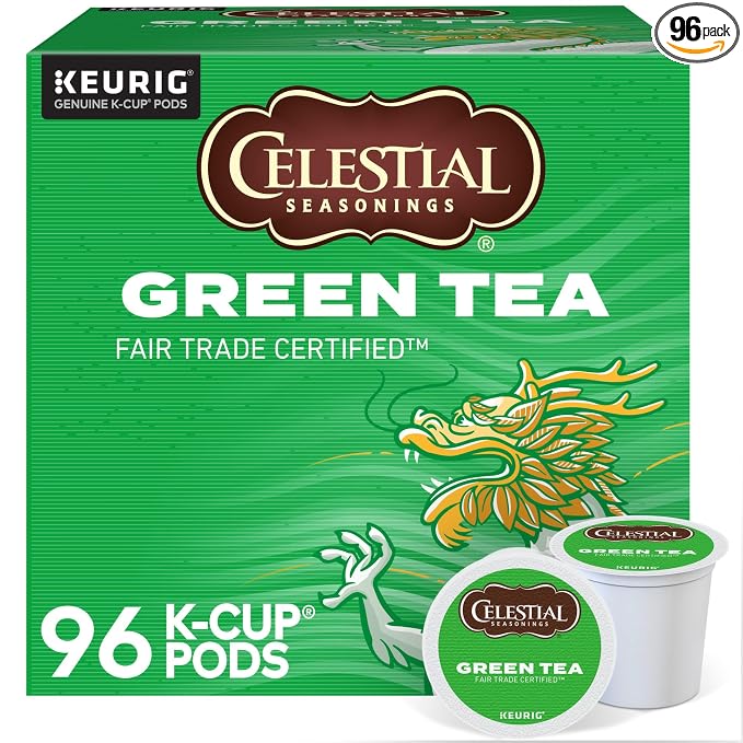 Celestial Seasonings® Natural Antioxidant Green Tea Single-Serve K-Cups®, 0.40 Oz, Box Of 96